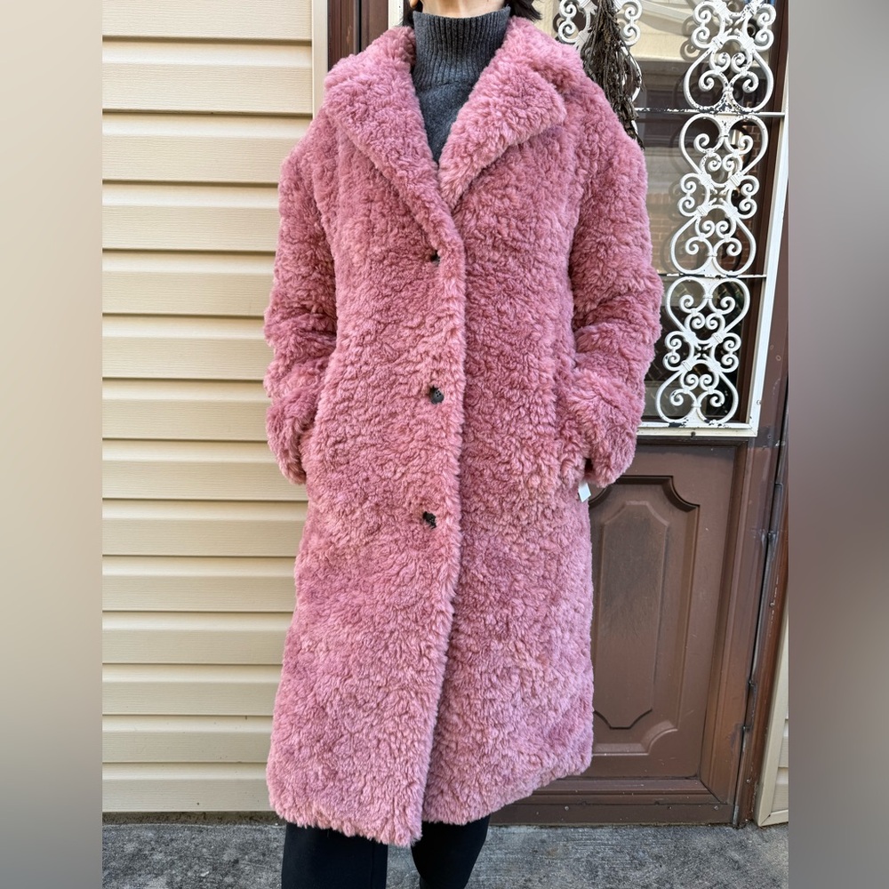 BCBGMaxAzria Mauve Faux Fur XS
